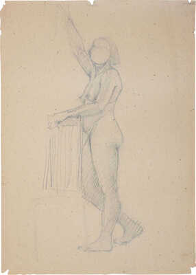 Барто Ростислав Николаевич. Обнаженная, стоящая у стула